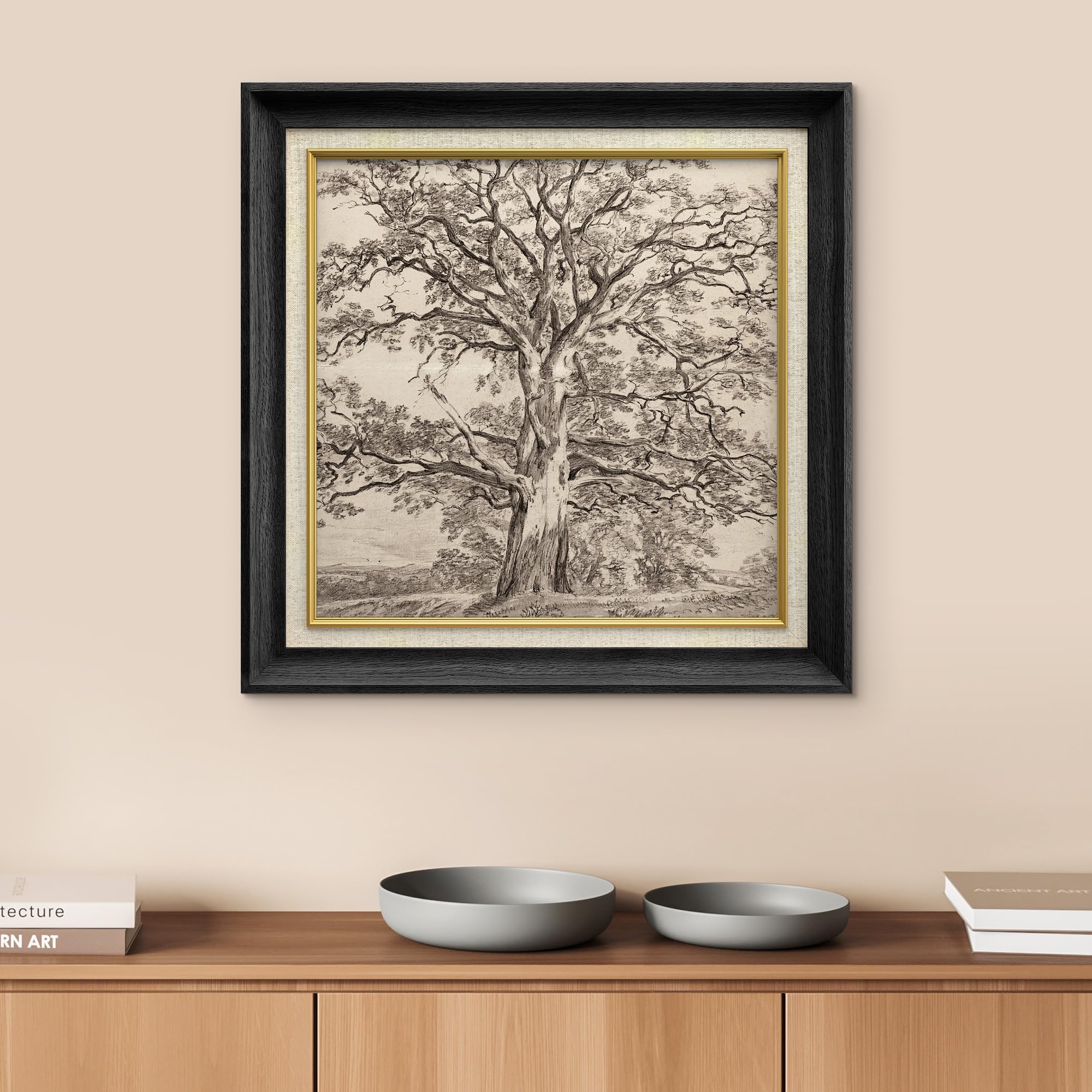 Amazon.com: MUDECOR Premium Framed Wall Art Forest Tree Sketches