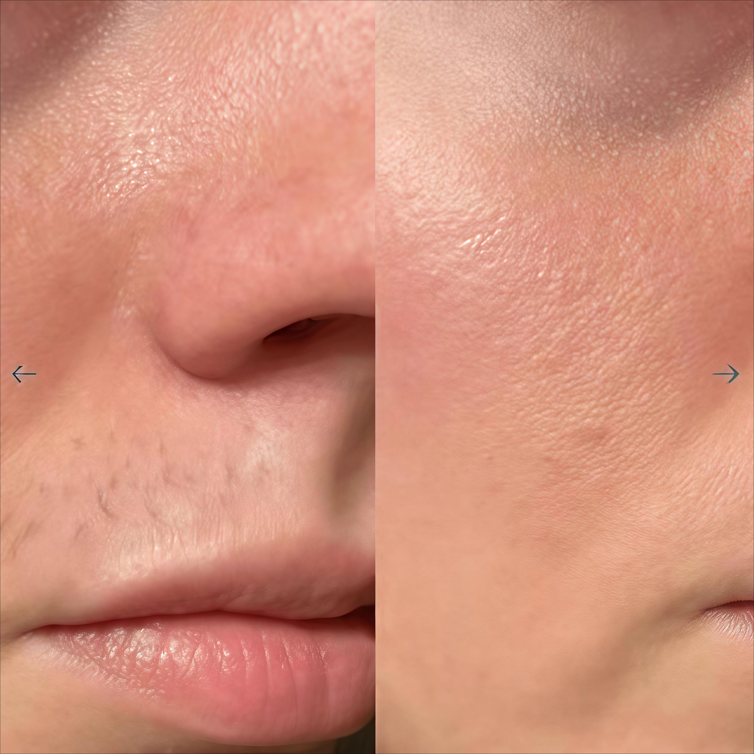 PluxiEpil Pro 3.0 Women Face Epilator – 2-in-1 Hair Removal Gentle & Painless Hair Remover for Upper Lip, Chin, Eyebrows & Cheeks (Pink)