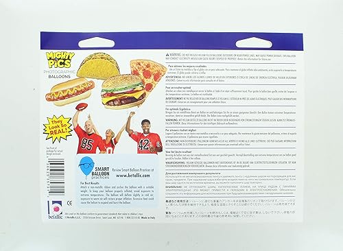 Miniatura 2 de Mighty Cheeseburger Mighty Bright - Hamburguesa fotográfica grande de 31 pulgadas con forma de helio