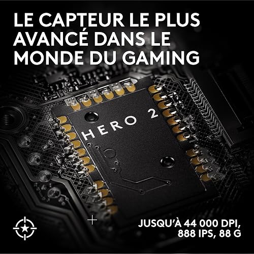 Logitech G PRO X SUPERLIGHT 2 SE, souris gaming sans fil, souris Pro-Grade 60 g avec 5 boutons programmables, capteur 44 000 DPI, taux de rapport 8 kHz, recharge USB-C pour PC/Mac - Noir - 3