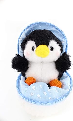 Miniatura 9 de Plushland Snowball - Animal de peluche con cremallera, erizo, lindo surtido de animales de peluche, maravilloso juguete suave para familias y amigos