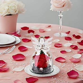 ブリザードフラワー＊ギフト＊プレゼント＊ガラス＊記念日＊イエロー＊天使＊母の日 楽天市場】母の日 プリザーブドフラワー ギフト ケース入り 花