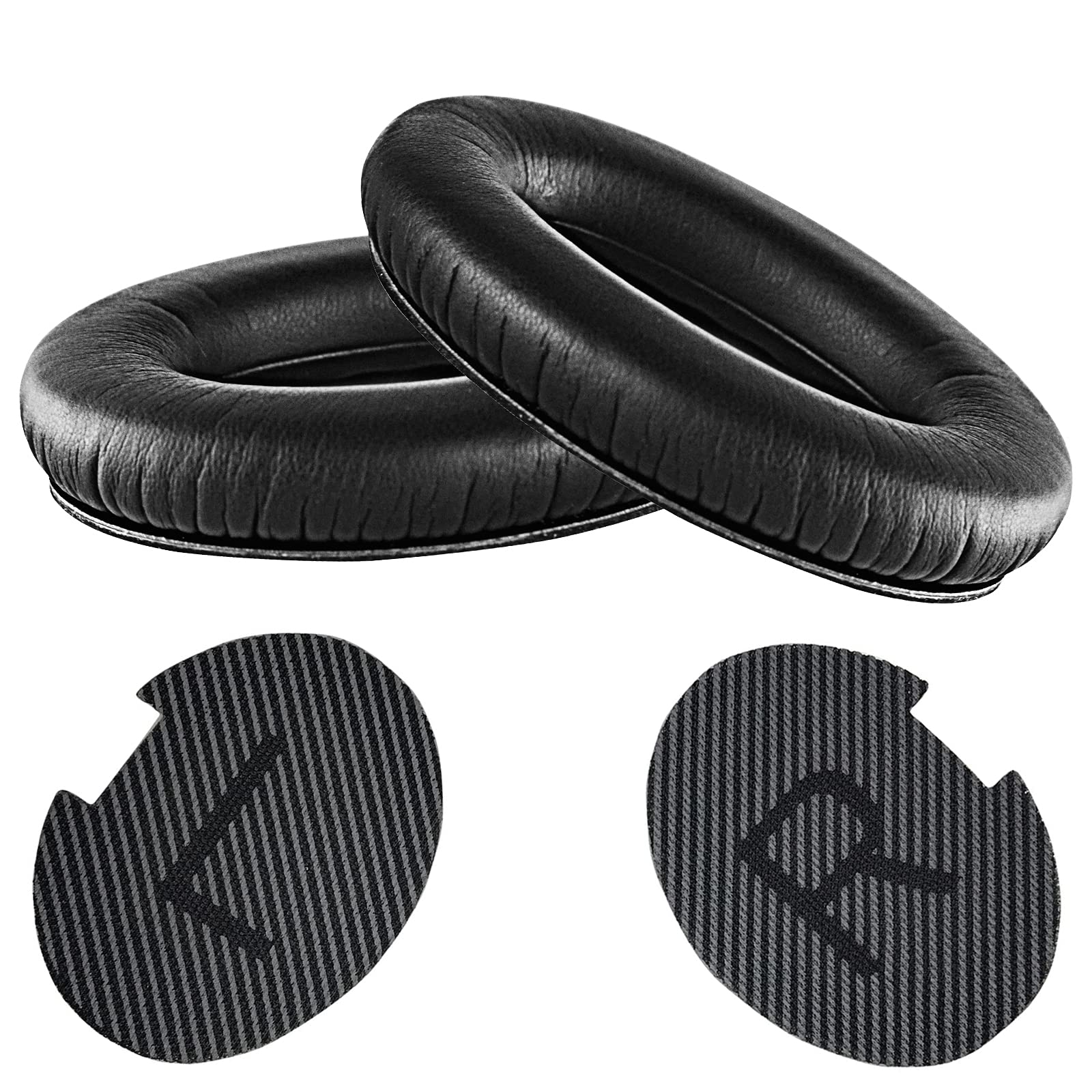 Wanme Coussinets D'oreille Pour Bose QuietComfort 35 & Quiet Comfort 35 II Écouteur, Coussinets D'oreille En Cuir Protéiné Souple, Mousse D'isolation Phonique Pour Bose QC 35ii/35/25/15 QC2/Ae2, Gris