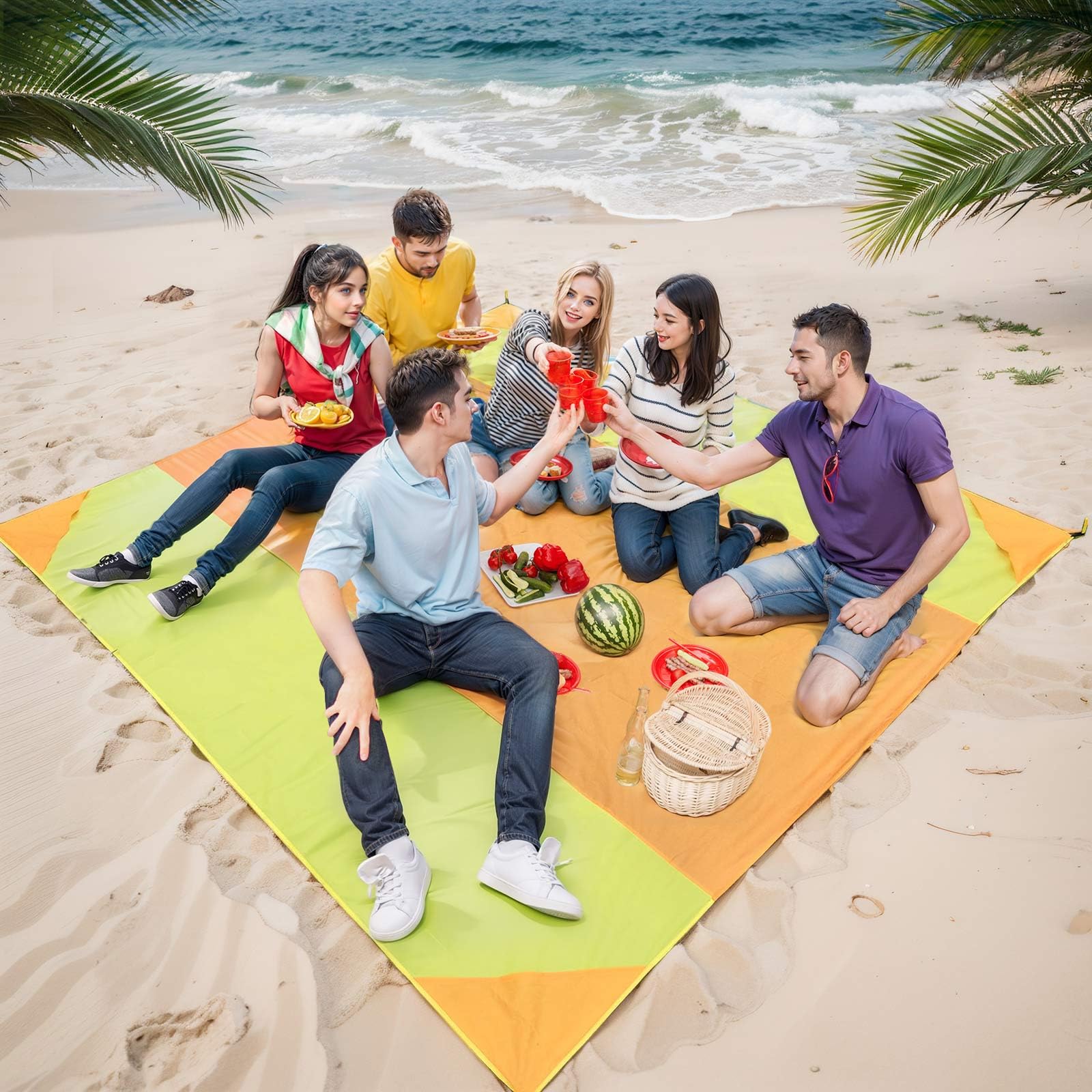BREENHILL Beach Mat Blanket Oversized 118