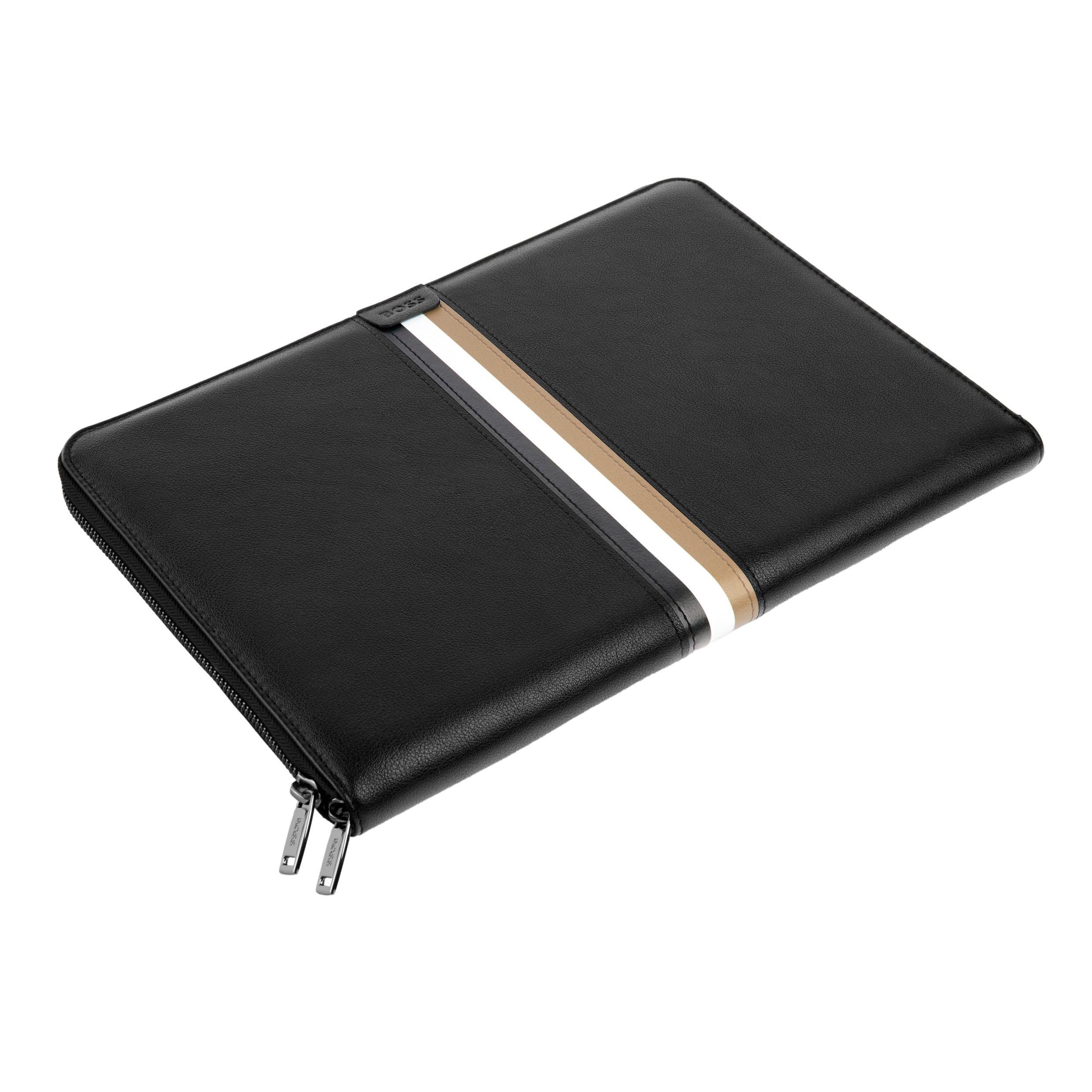 HUGO BOSS Schreibmappe Iconic Conference Folder Black schwarz