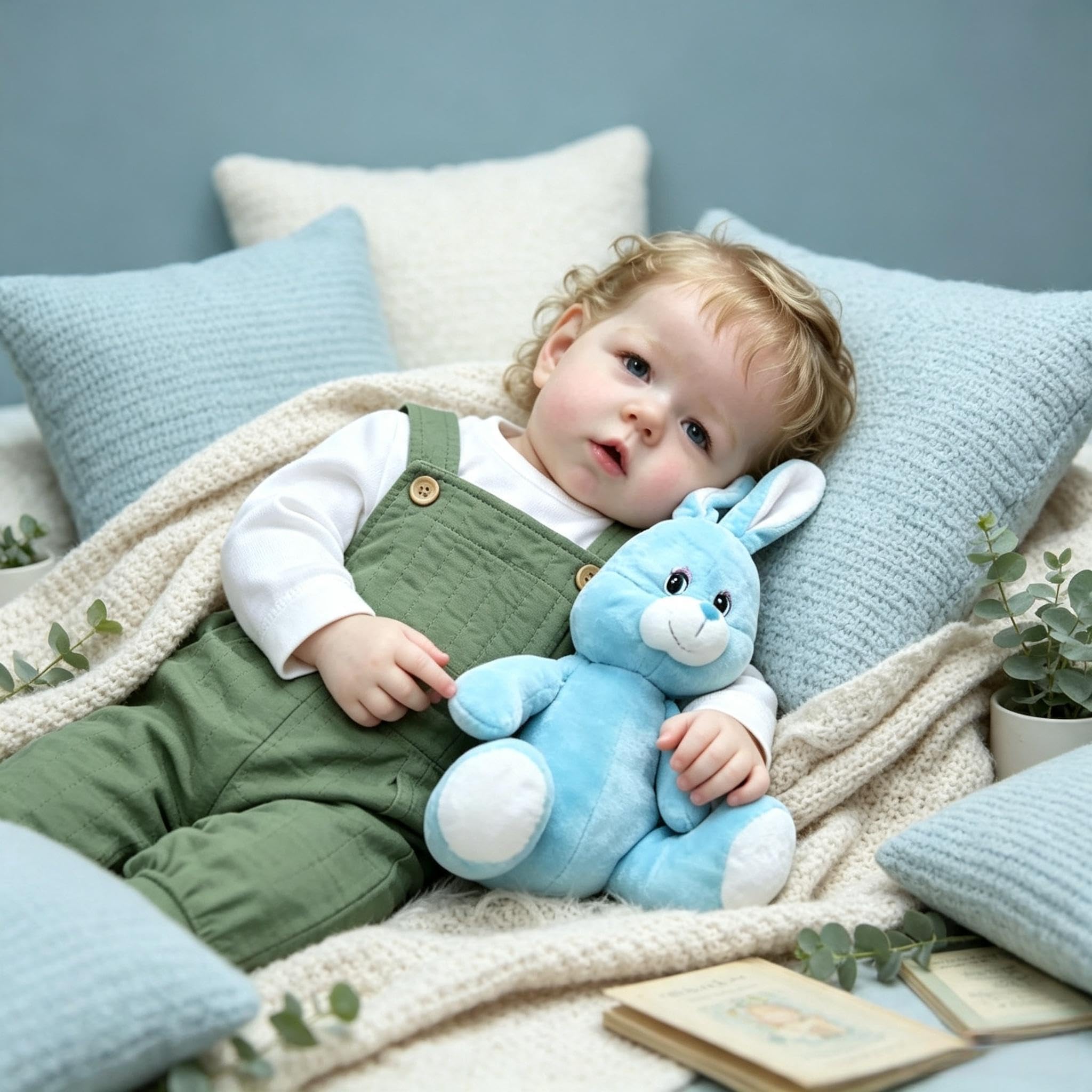 Realistyczne lalki Reborn 71 cm, duży rozmiar, Reborn Baby Dolls Boy z blond kręconymi włosami, prawdziwa lalka, miękka winylowa tkanina, ciało, realistyczna lalka dla dzieci