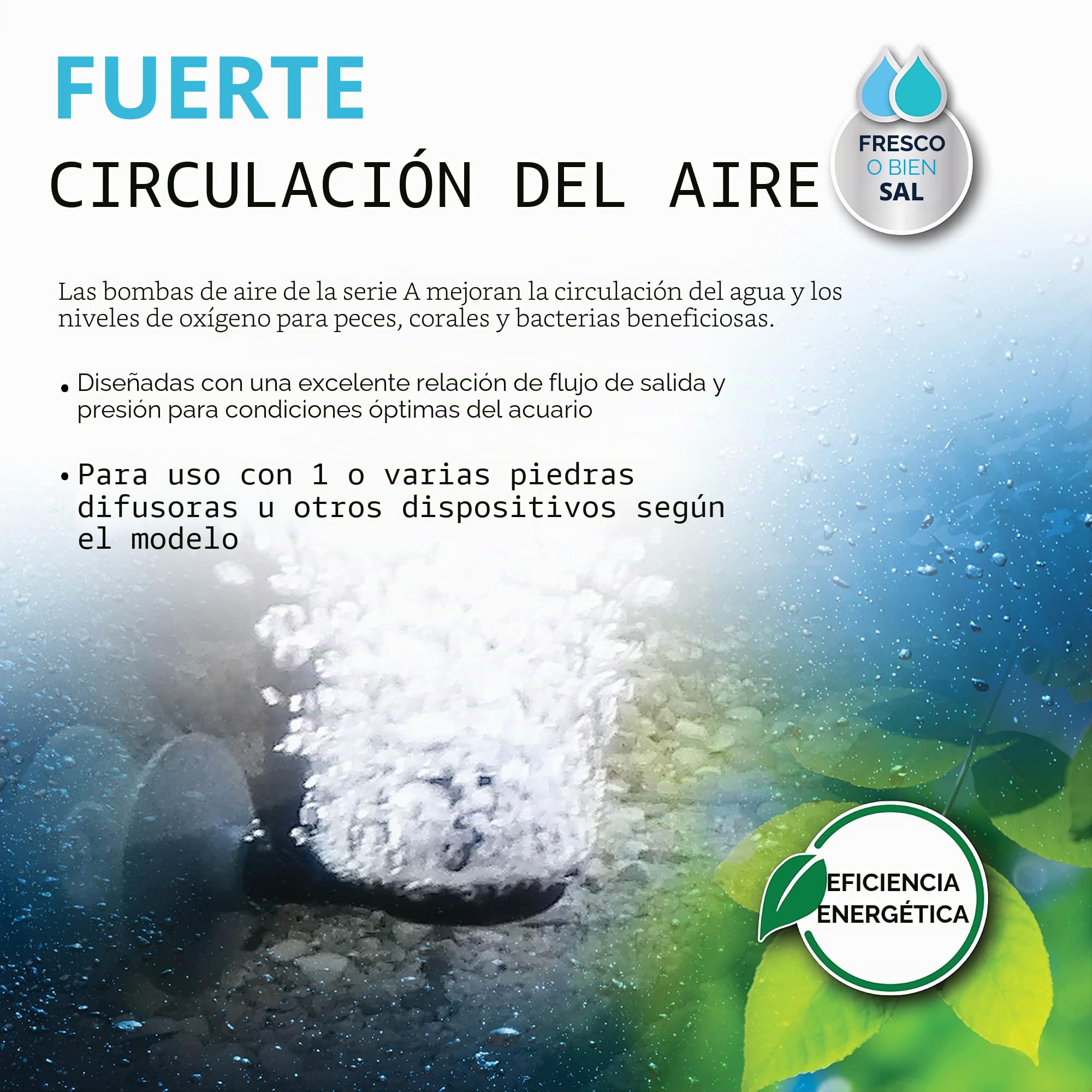 Fluval - Bomba de aire para acuario