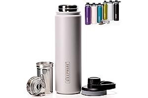 Tea Spot Steepware Tea Tumbler: Insulated Travel Bottle with Infuser