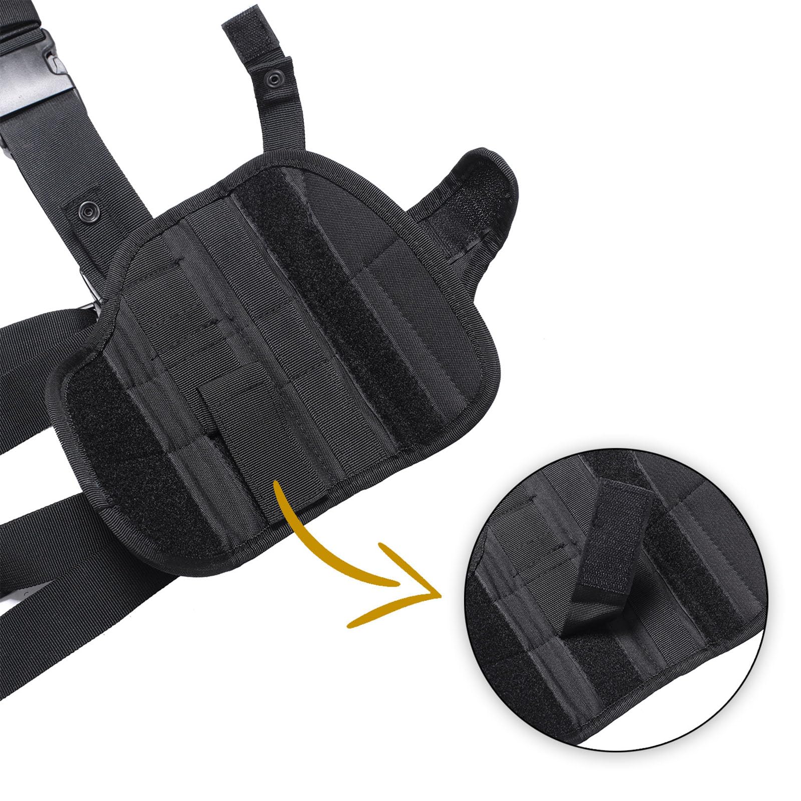 Funda Pistola Pierna, Funda Pistola para Pierna táctico, Nylon Pistola Estuche, para Entrenamiento, Caza, Actividades al Aire Libre, Juegos de rol
