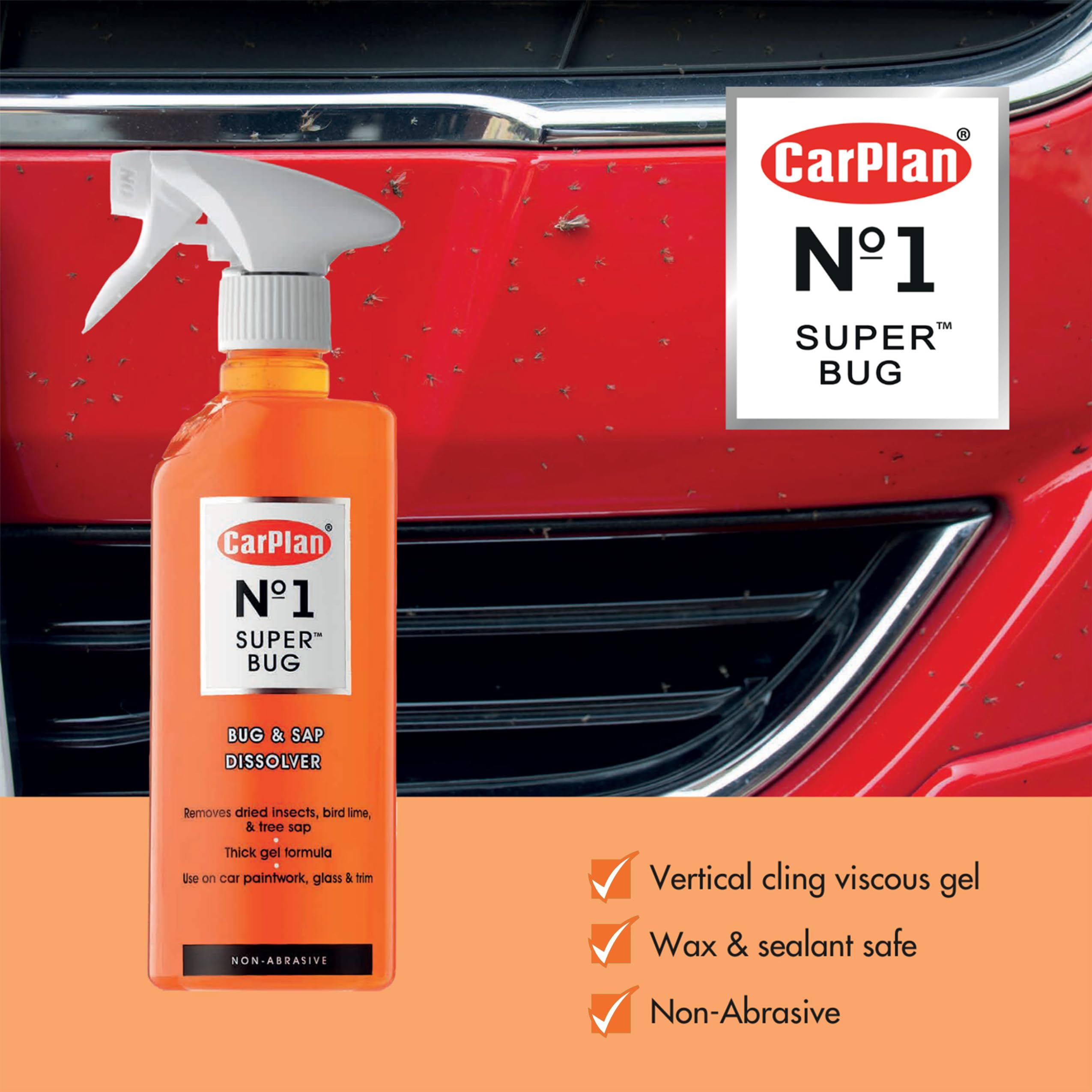 カーペンターr90-SupaL新品、未使用❗️ ⑧ Amazon.com: CarPlan No.1 Super Bug Spray with Trigger, Sap and