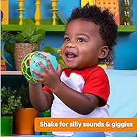 Vista 3 de Bright Starts Giggle & Rattle Gift Set - Juguetes musicales y sensoriales para bebés, paquete de 2, elefante y mono, unisex, recién nacido + Juego