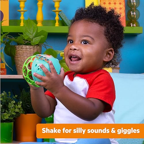 Miniatura 3 de Bright Starts Giggle & Rattle Gift Set - Juguetes musicales y sensoriales para bebés, paquete de 2, elefante y mono, unisex, recién nacido + Juego