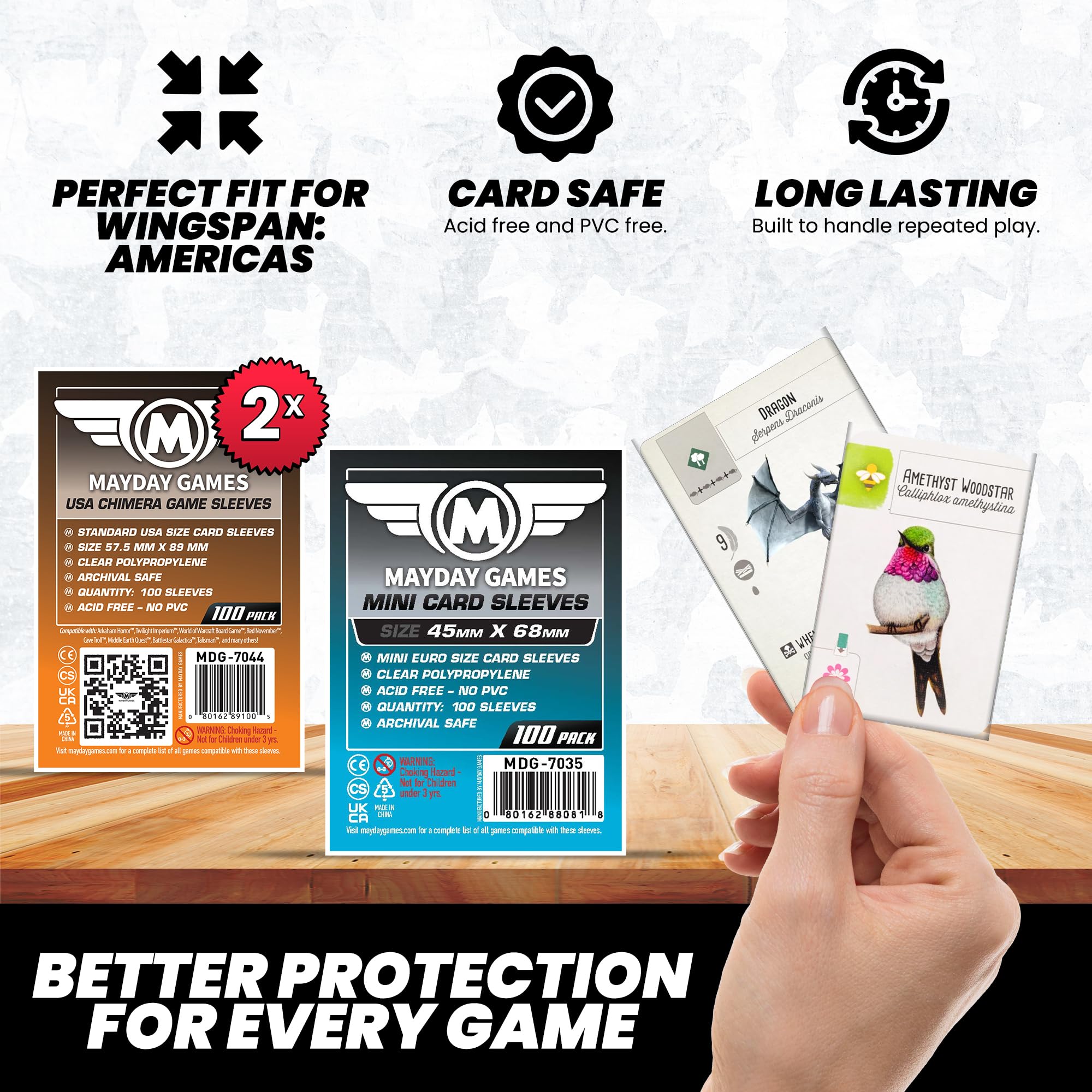62x89 card sleeves Just Sleeves