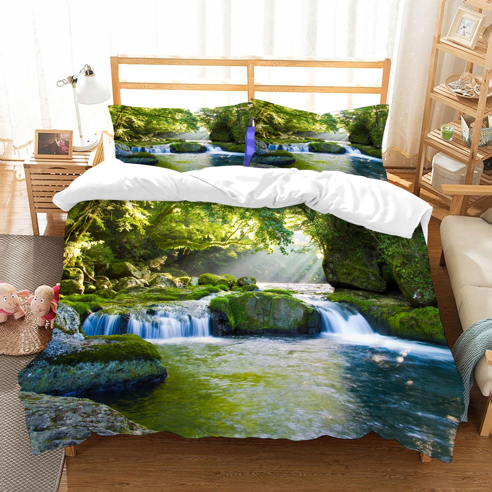 Housse de couette bleu sarcelle en microfibres de haute qualité supérieure 200x228