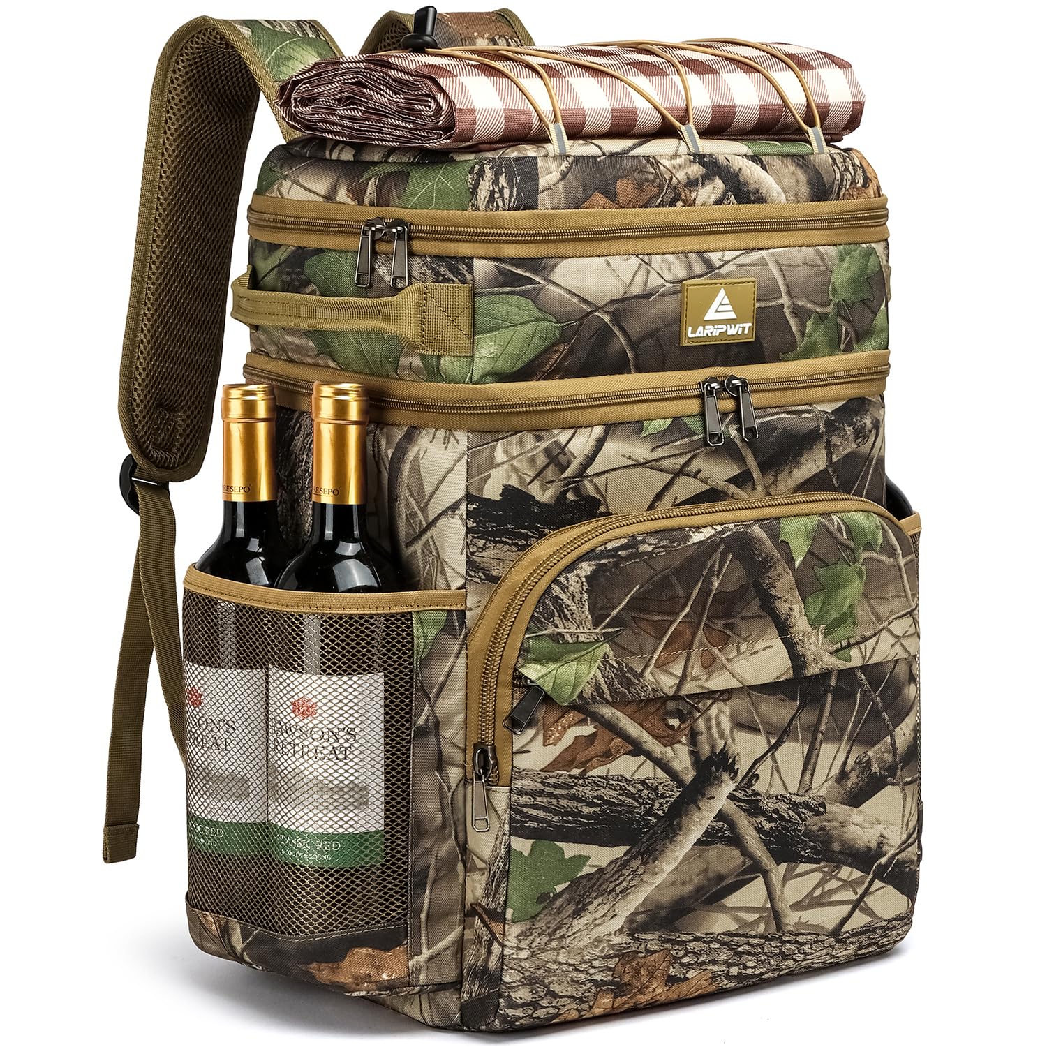 Cooler Backpack 54 Cans Insulated Cool Bag Rucksack Leak-Proof Picnic Backpack for Men Women - Perfect Large Soft Cooler Rucksack for Travel, Camping, Lunch, Beach