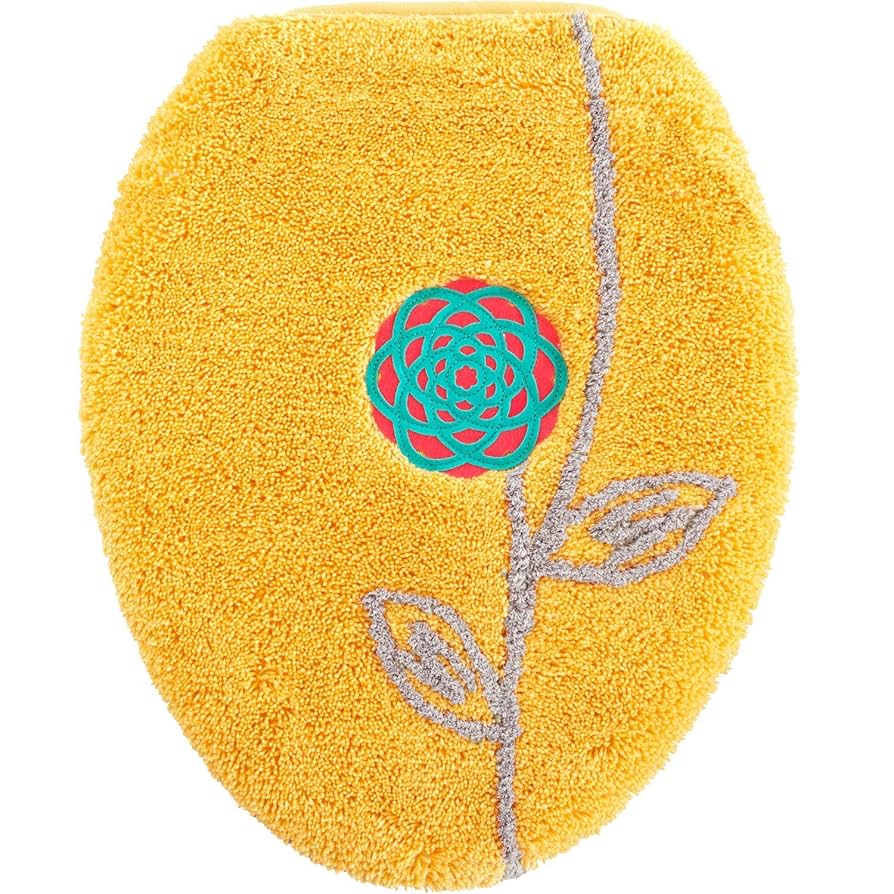 トイレマット 北欧 新品 セット ロング 4点セット金運の 黄色 イエロー Amazon｜金運の黄色い エトフ ロング トイレマット セット 4点