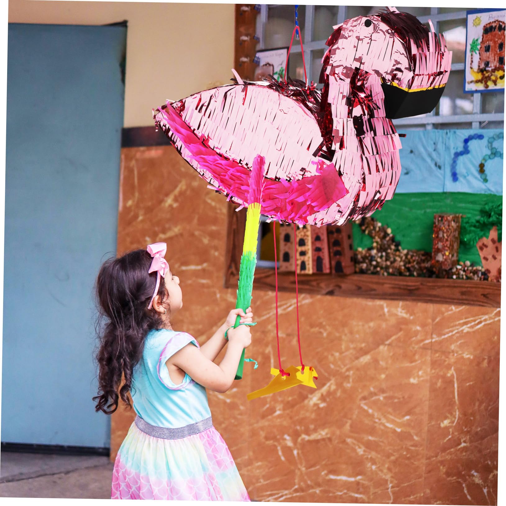 Piñata de Flamenco de Papel 1 Juego para Fiesta Infantil
