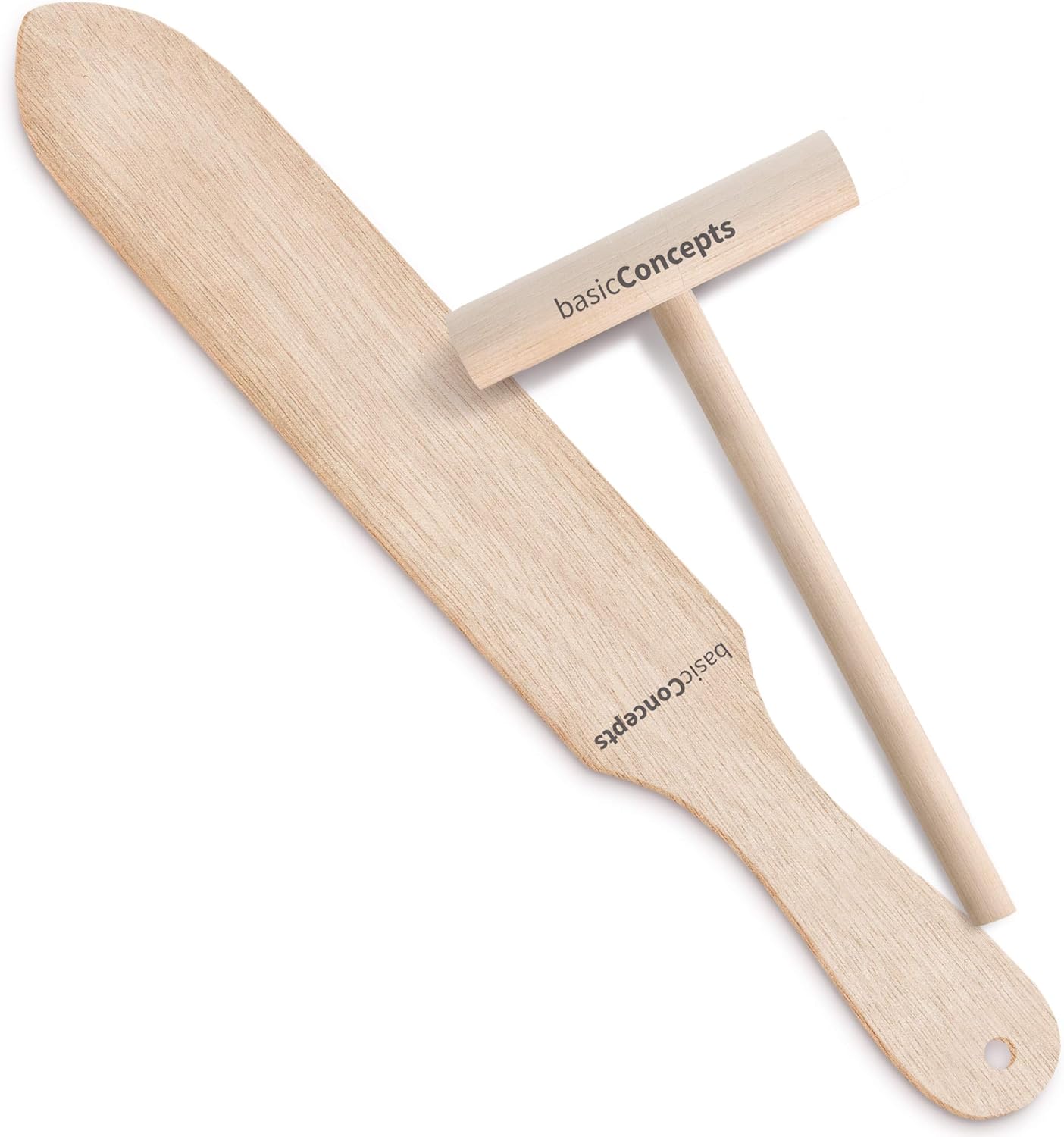 Crepe Spreader Set (2 Pack), Professional Crepe Spreaders, Wooden Crepe