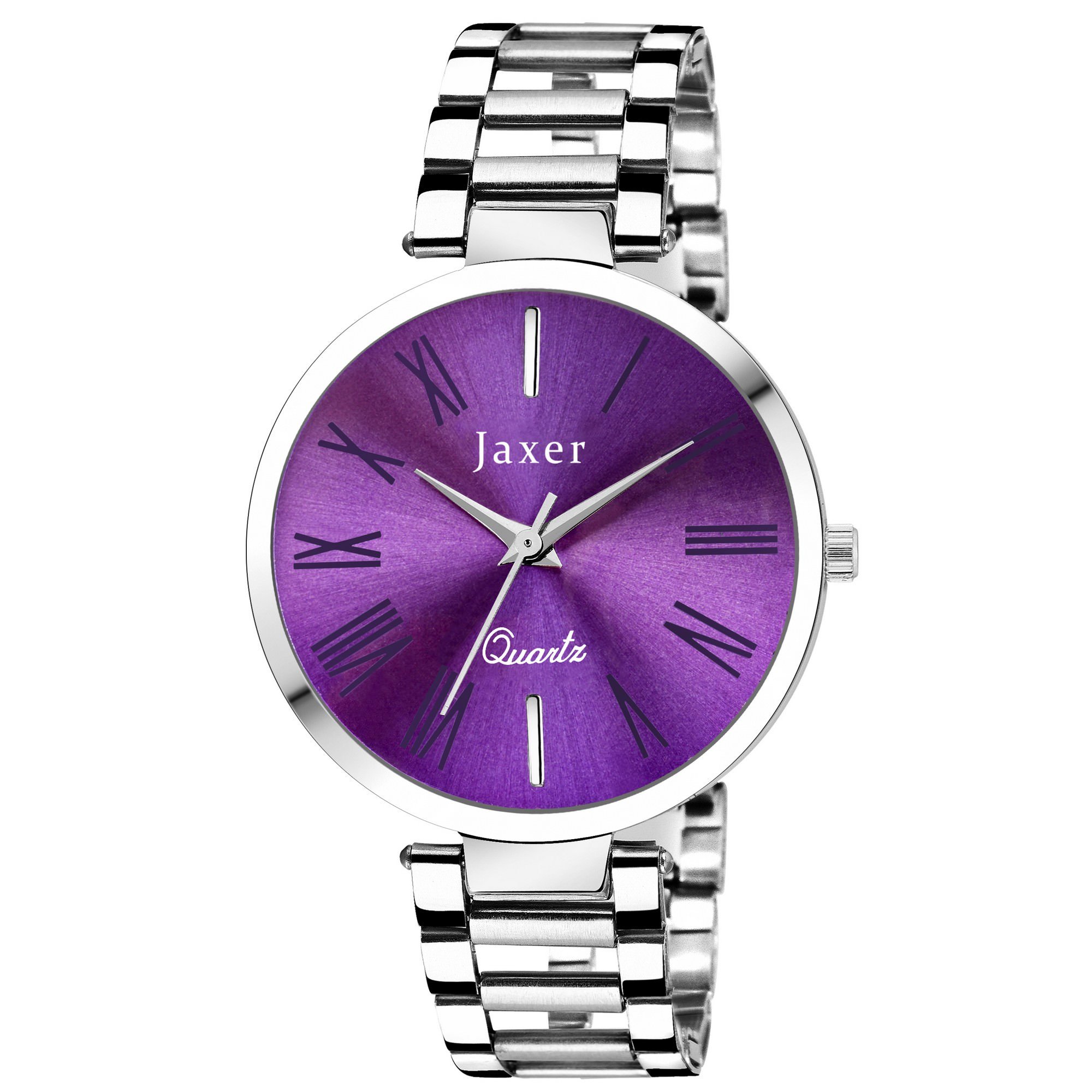Jaxer Casual Analogue Women Watch (Purple Dial Silver Colored Chain) (B07DS36XSG) Amazon Price History, Amazon Price Tracker