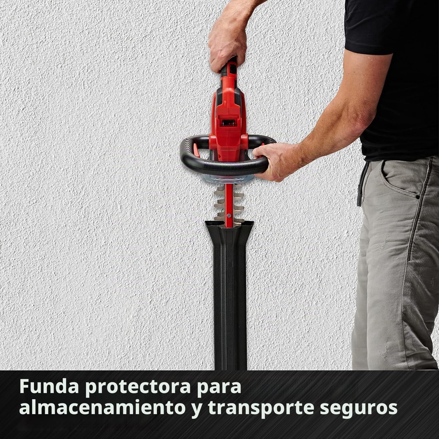 Einhell Cortasetos inalámbrico GE-CH 18/60 Li-Solo Power X-Change (18 V, Longitud de Corte de 60 cm, Distancia Entre Dientes de 22 mm, Mango Giratorio, Incluye colector de Cortes, sin batería)