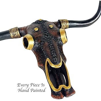 巨大実物牛ツノオブジェウエスタン送料込み130cm horn