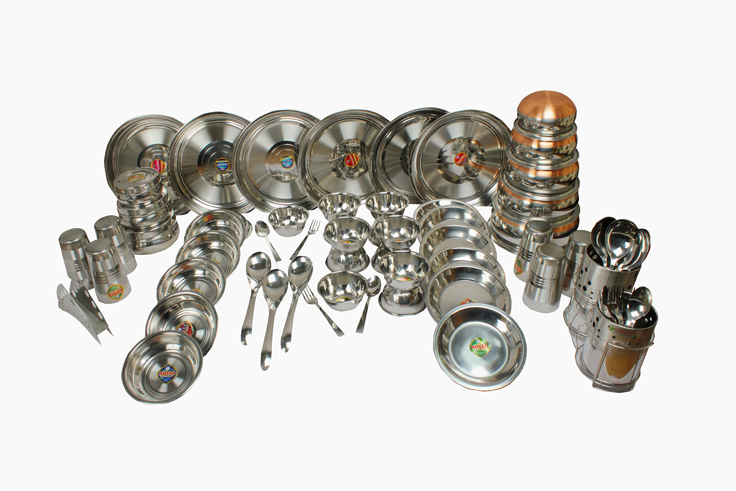 Royal Sapphire Stainless Steel Dinner Set - 65 Pieces -1