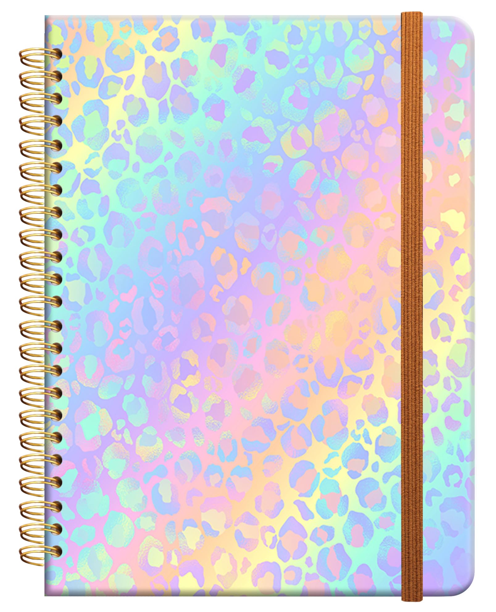 Notizbuch mit Spiralbindung, liniert, A5, Hardcover, liniert, College-Tagebuch für Frauen, Damen, Mädchen, niedliche, starke Doppeldrahtbindung mit Premium-Papier, 21,3 x 15,2 cm, perfekt für Schule,