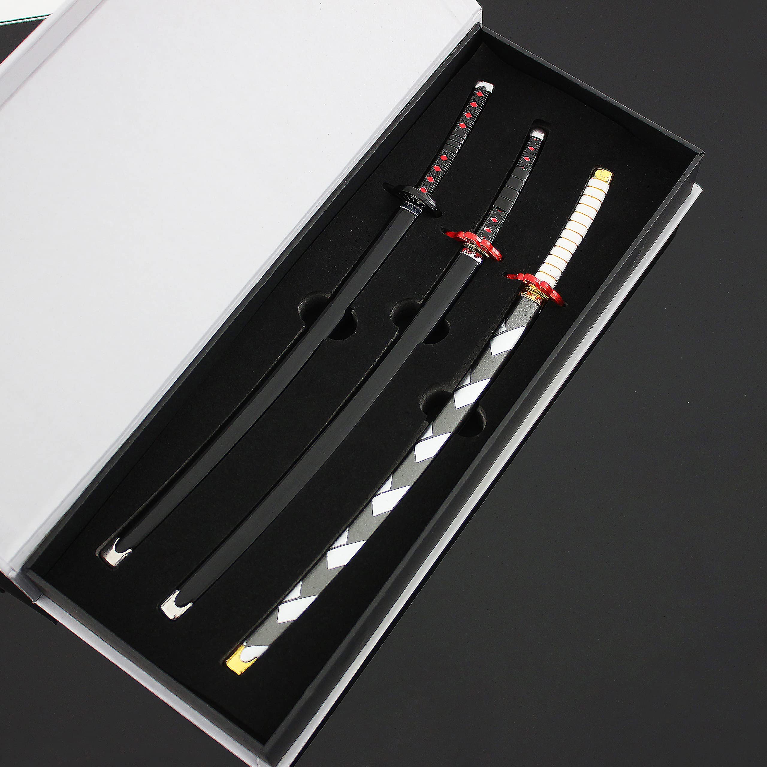 Oppulents demon slayer mini toy swords action figure pack of 3 swords