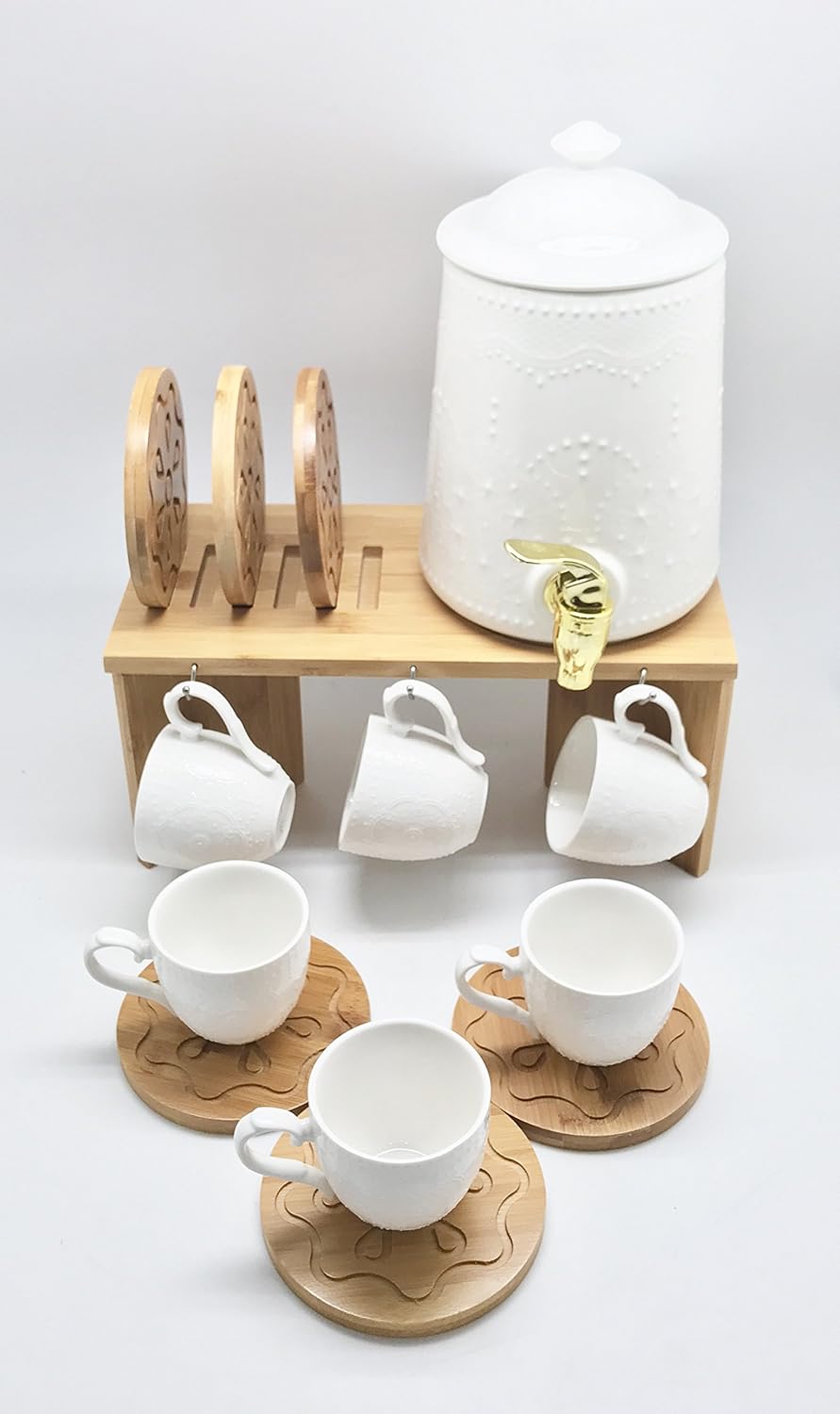 Buy Devnow Porcelain Paris Bevearge Set of 14 Pcs Online at Low Prices