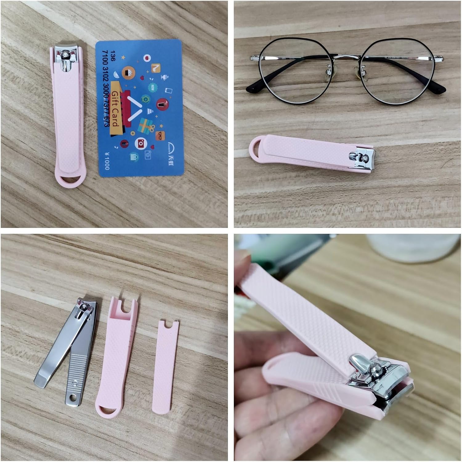 Fingernail and Toenail Clipper Manicure Set Nail Clippers Set, Sharp Stainless Steel Nail Clippers, Large Nail Cutter Wrapped in Silicone