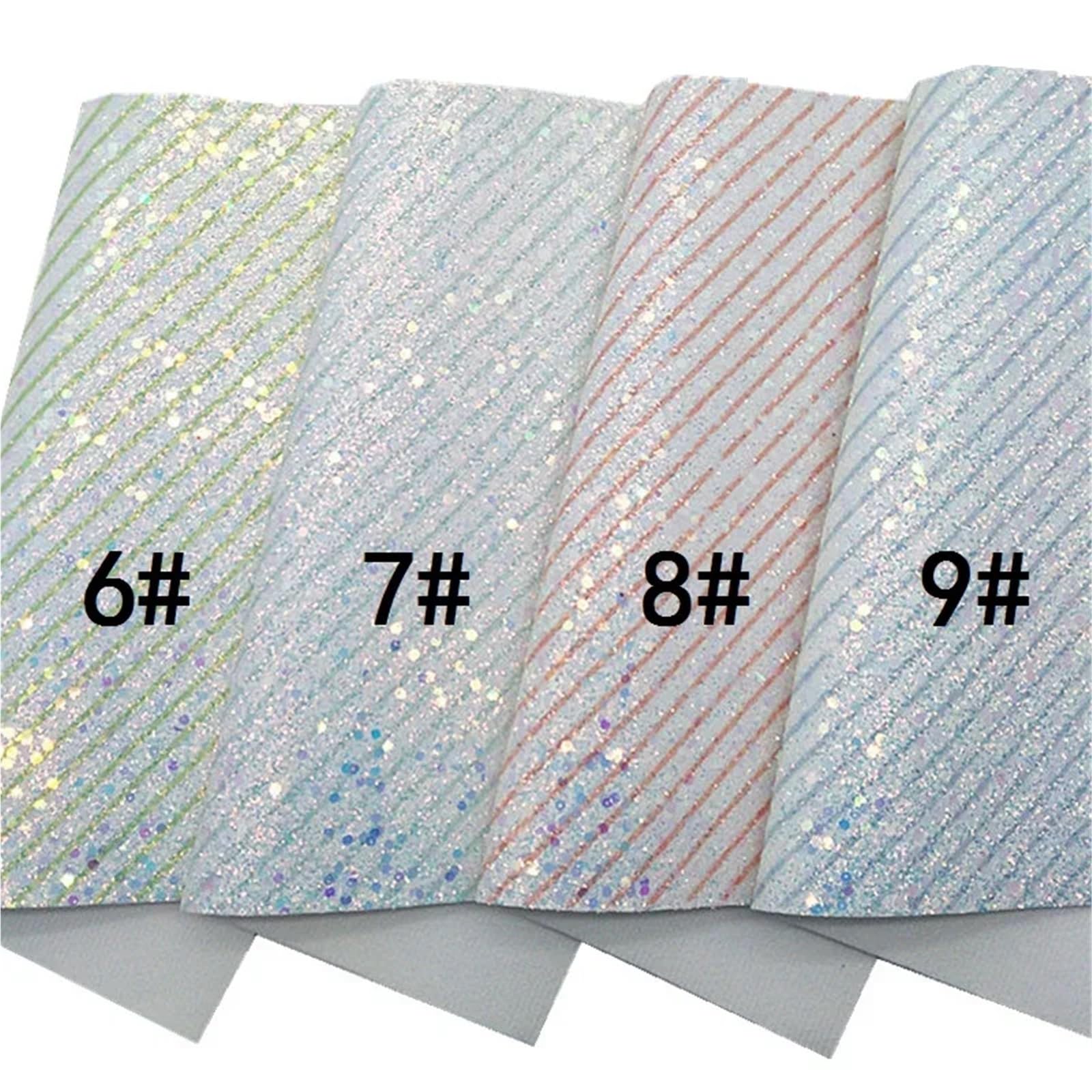 Tessuto glitterato in ecopelle PU