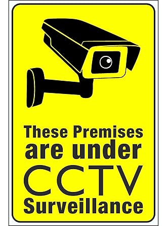 Craft Qila Safety & Warning Sign Board CCTV Security Camera