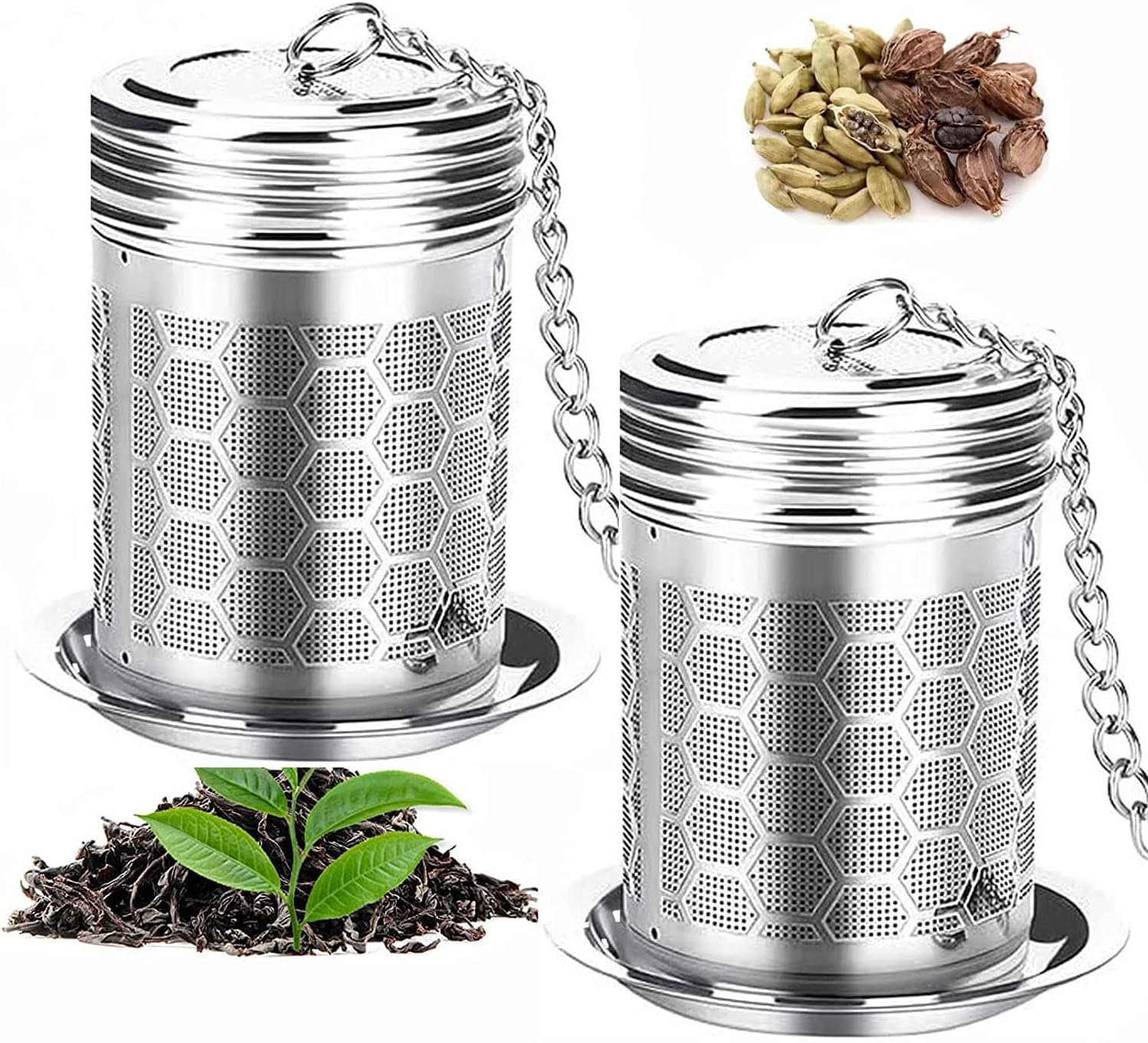 Lot De 2 Passoires à Thé En Vrac En Acier Inoxydable Pour Théière, Tasse à Thé Et Cuisine