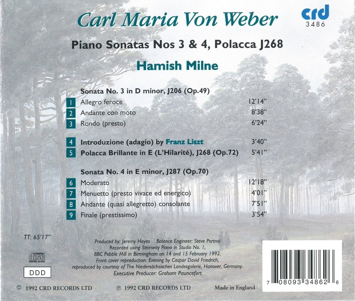 Carl Maria Von Weber-Hamish
