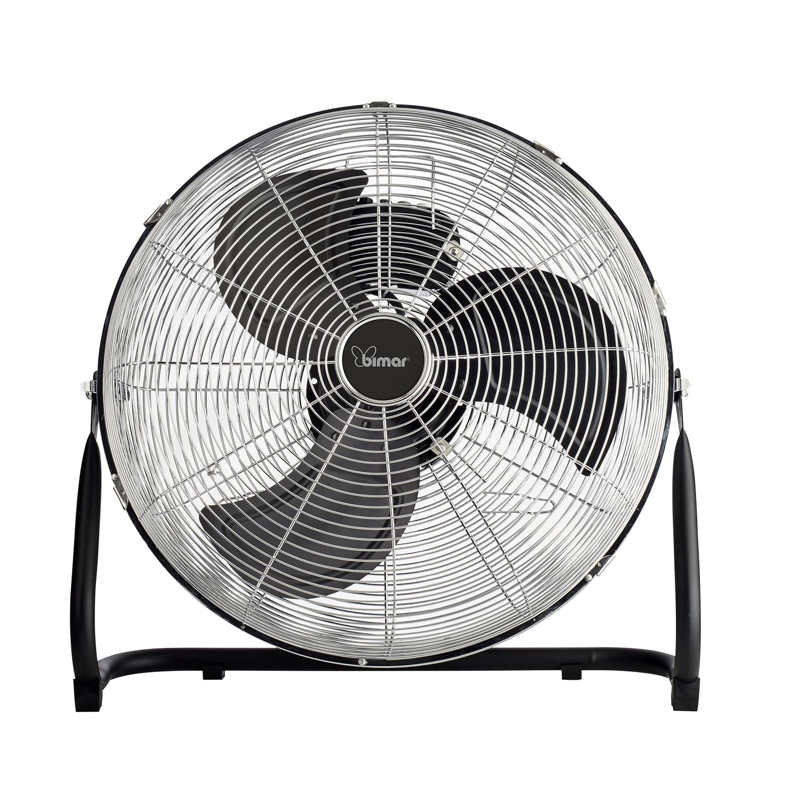 bimar VS58 Ventilatore Turbo da Pavimento e Muro, Elica Ø 45cm con 3 Pale in Alluminio, Ventilatore da Terra a 3 Velocità, Orientabile Alto Basso, Kit Installazione Murale Incluso, 100W