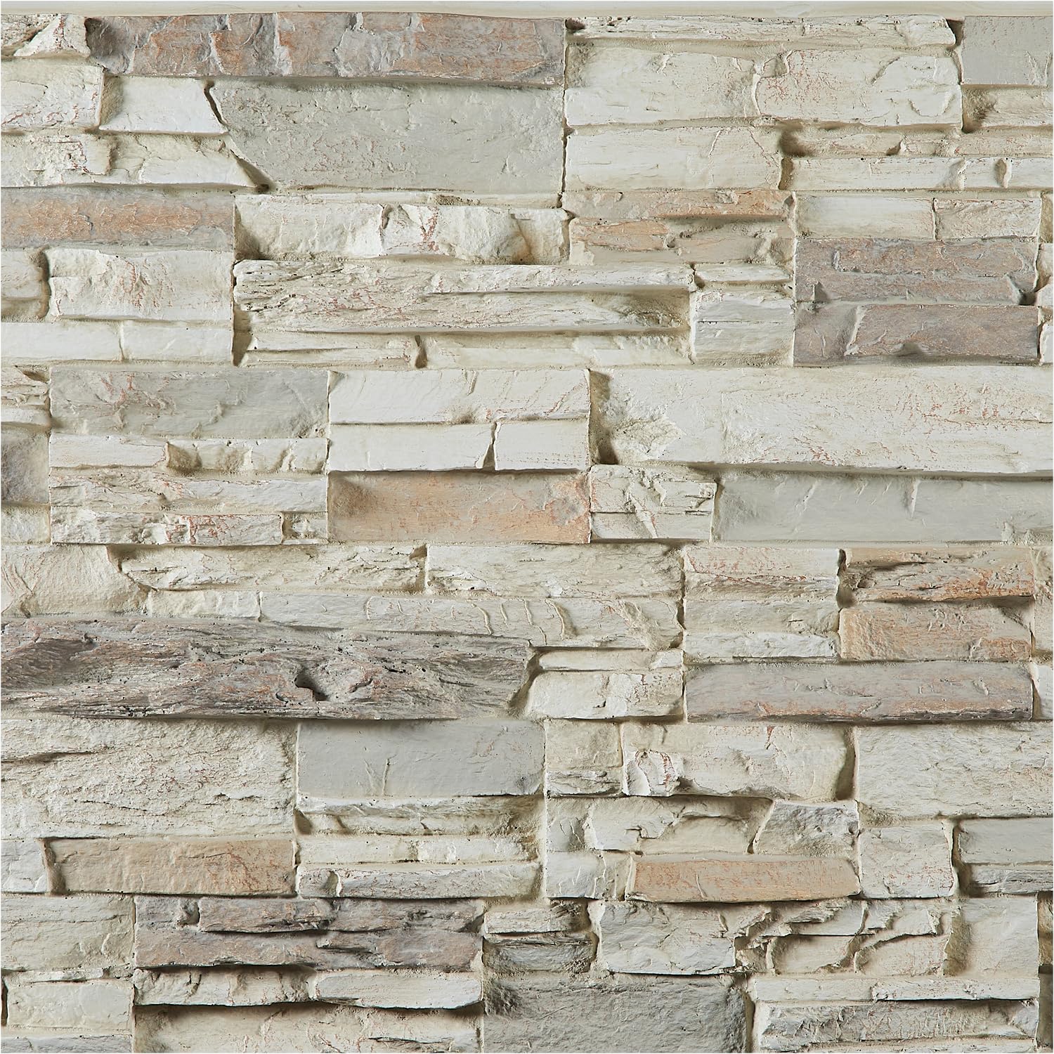 AZ Faux High-Density Polyurethane Faux Stone Wall Covering Panels for Interior and Exterior Decor | Stacked Stone Siding Panel | Sedona | 8" L x 8" H