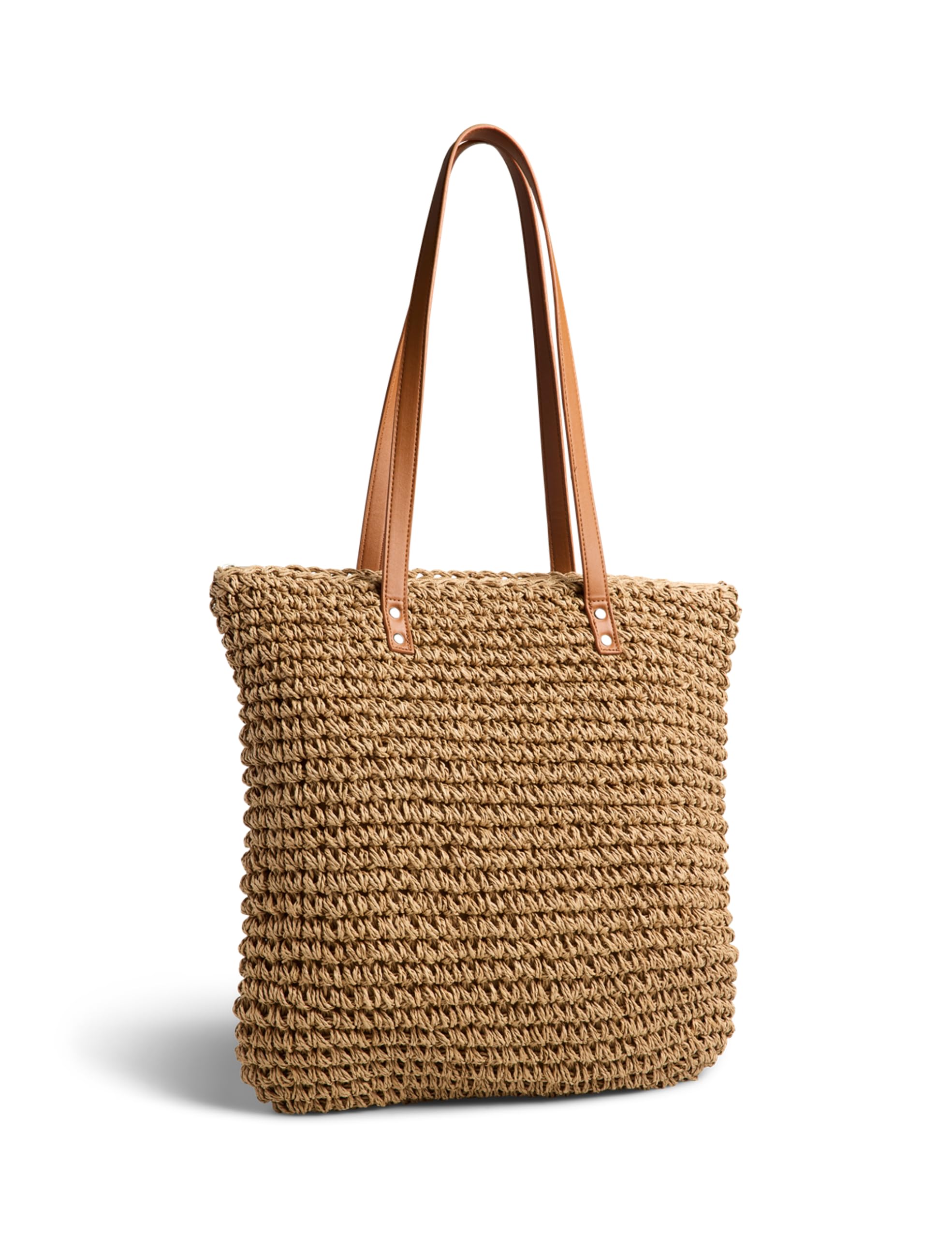 PIECES Women Pckiki Shopper, Nature, One Size