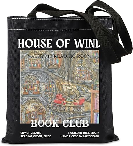 ACOSF - Libro de lectura inspirado en novela de fantasía, libro de lectura para amantes de la casa de viento, valquiria, funda para libros de sala