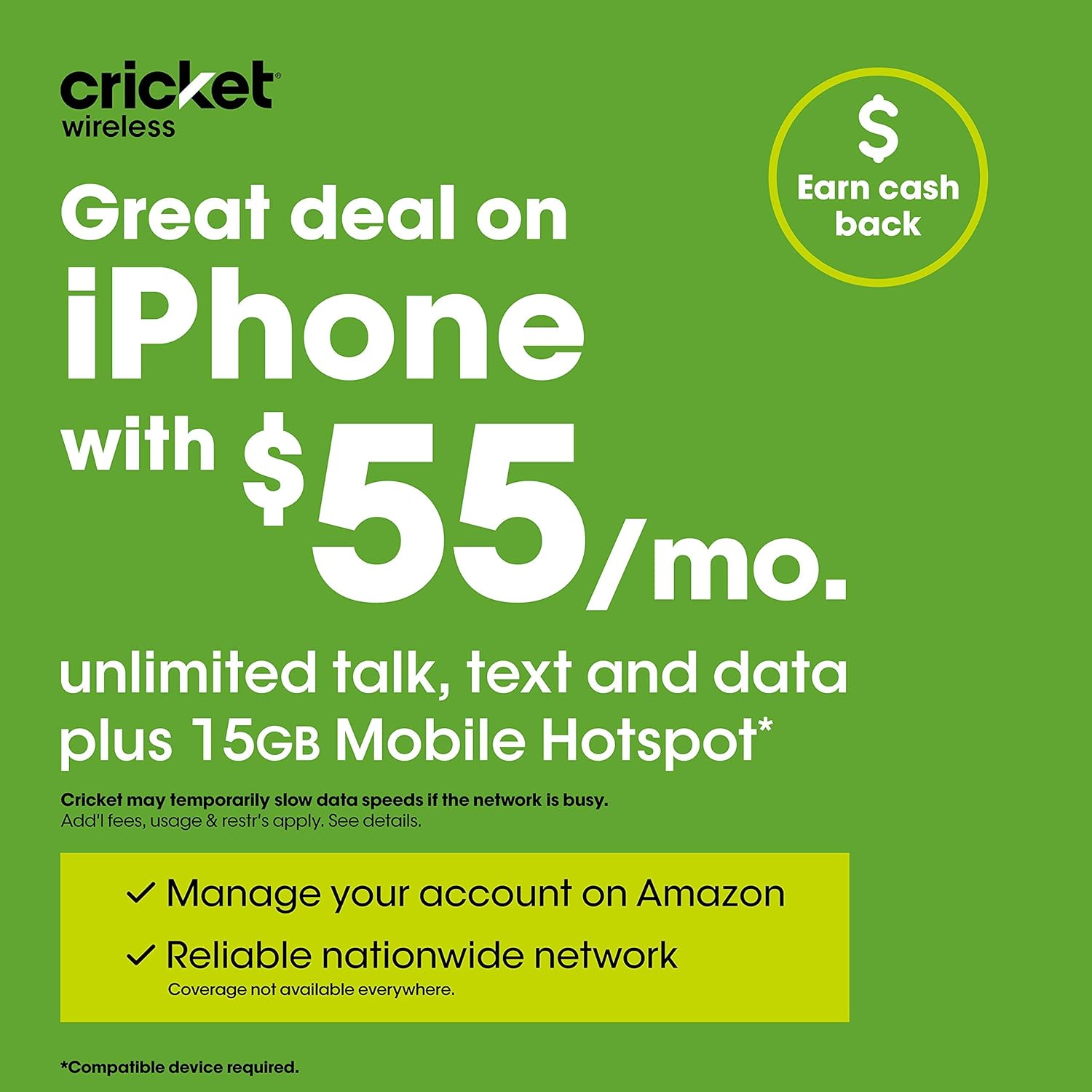 Apple iPhone 11 64GB, Black - Locked Cricket Wireless (Renewed) - Image 6