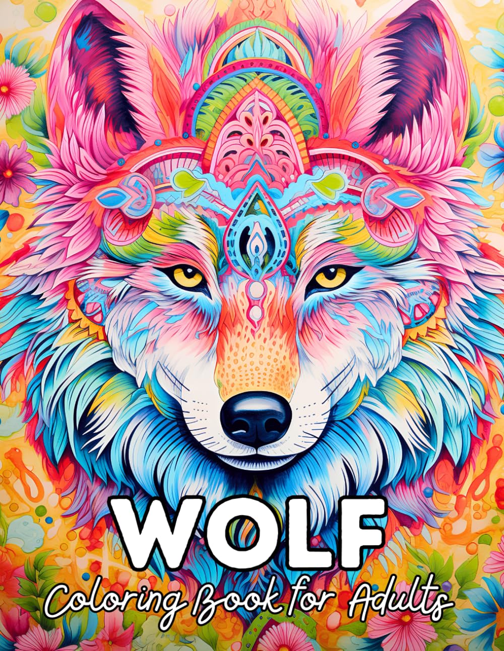 Amazon.com: Wolf Coloring Book for Adults: 100 Grayscale Coloring Pages of Beautiful Wolves for ...