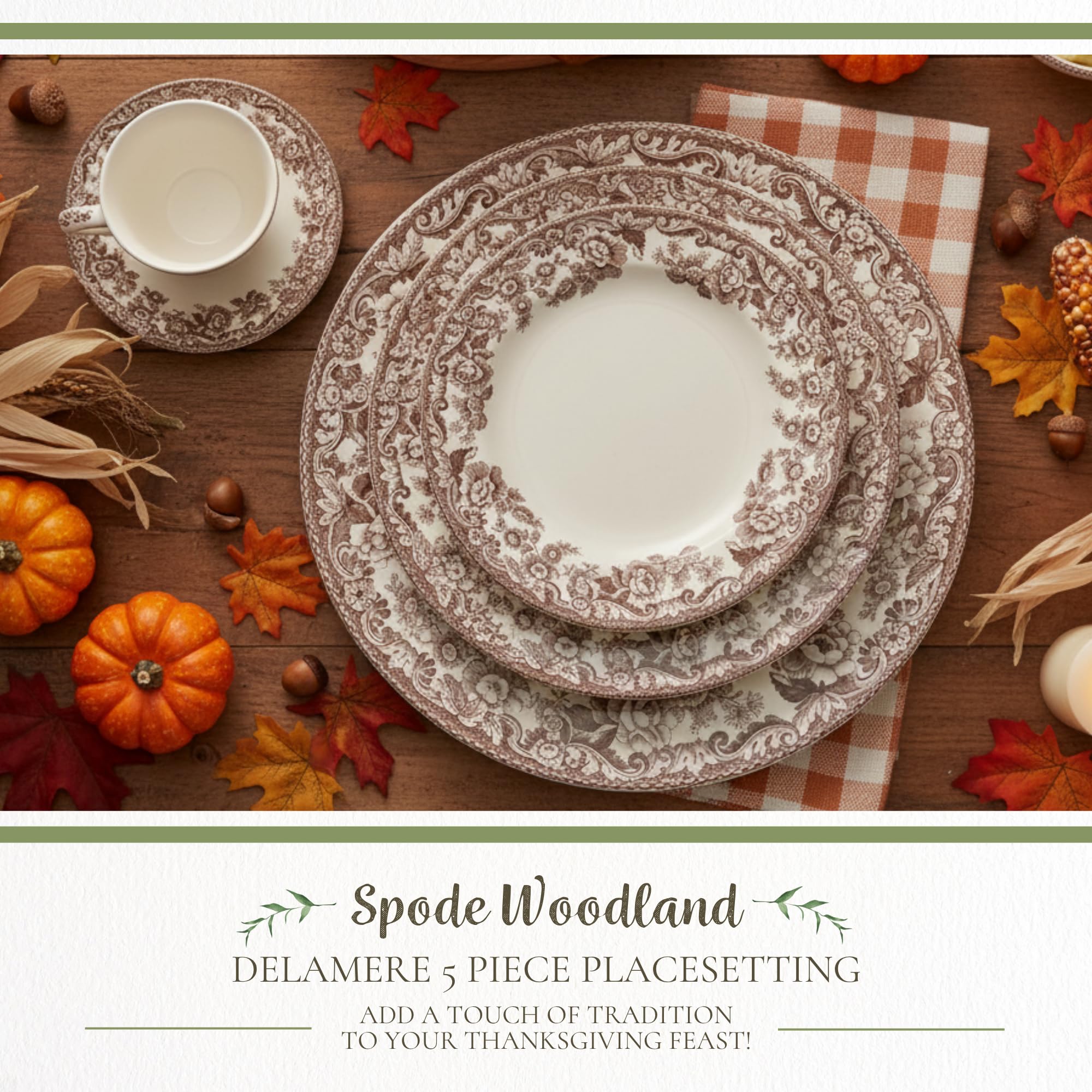 Amazon.com | Spode Delamere 5-Piece Place Setting, Service for 1