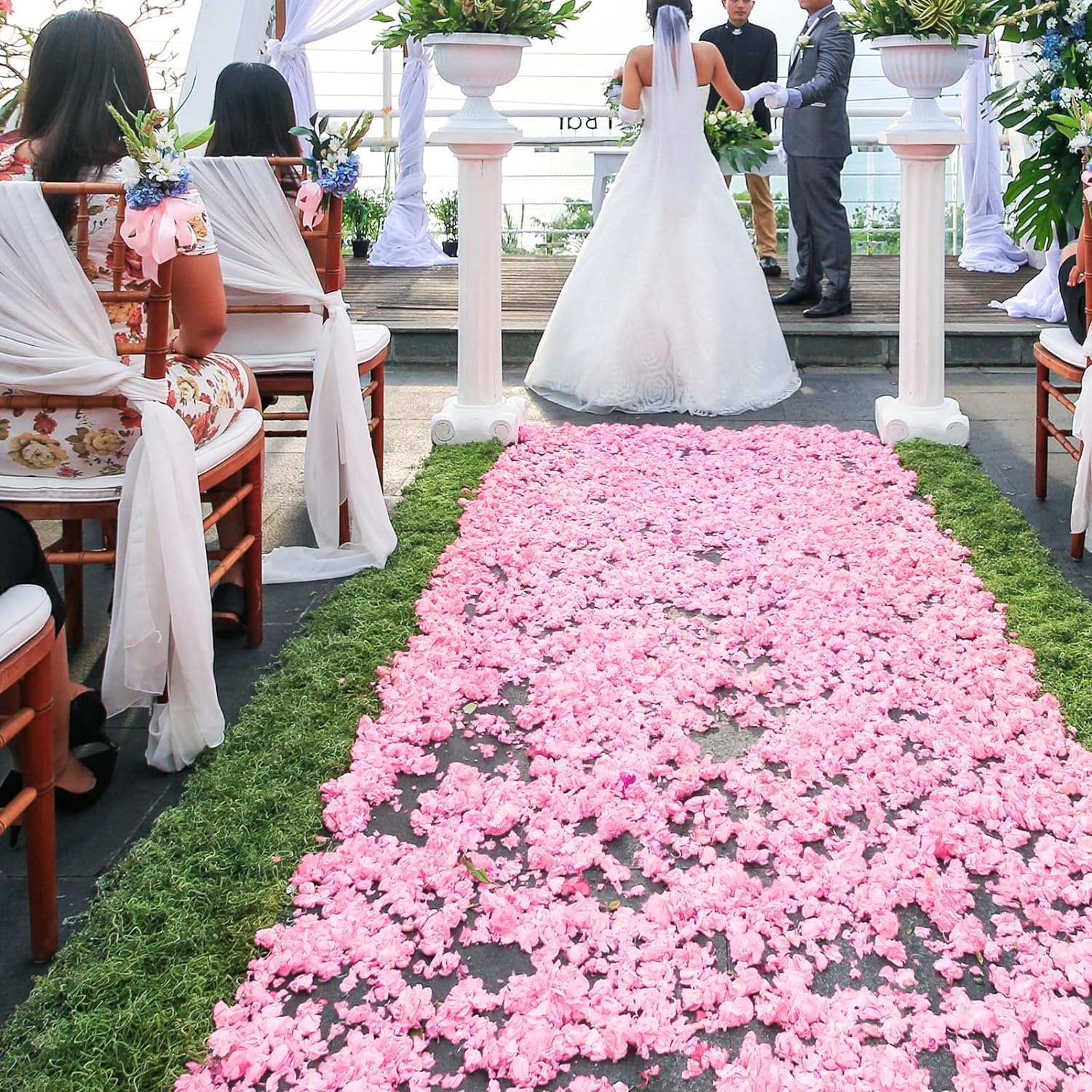 1200 Petali Di Rosa Rosa Artificiali In Seta - Impermeabili Per Matrimoni E Decorazioni Romantiche