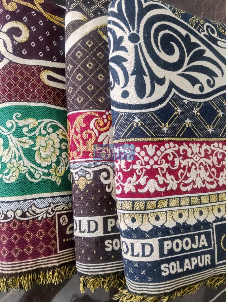 Solapur Chadar Puja Solance | Traditional Design, Fringed Border-image-24