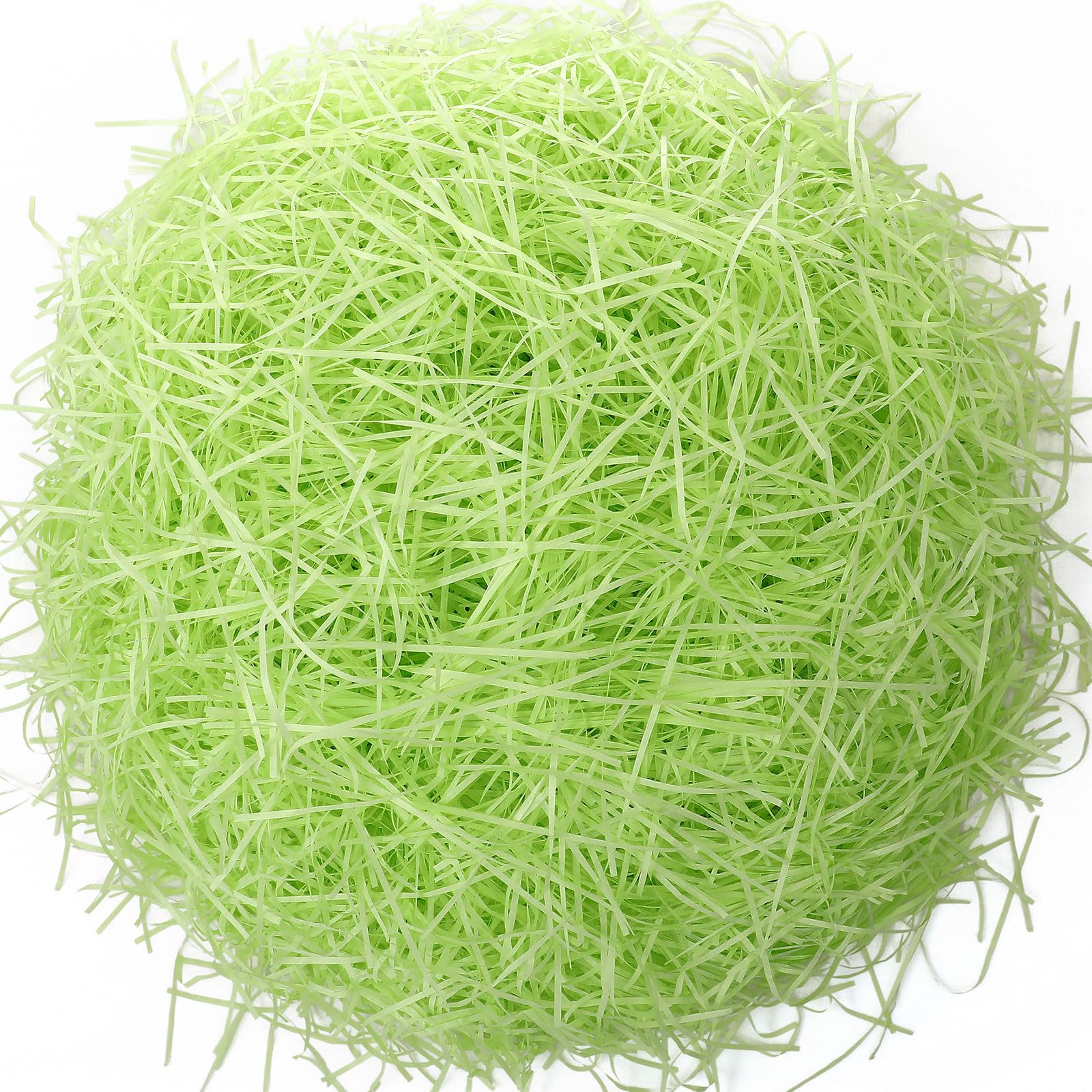 Zonon Easter Grass Easter Basket Filler Grass Stuffers Craft Shredded Tissue Raffia Filler Paper Shreds for Gift Packaging Easter Egg Hunt Party Favors Decoration(14oz,Light Green)-picture-17