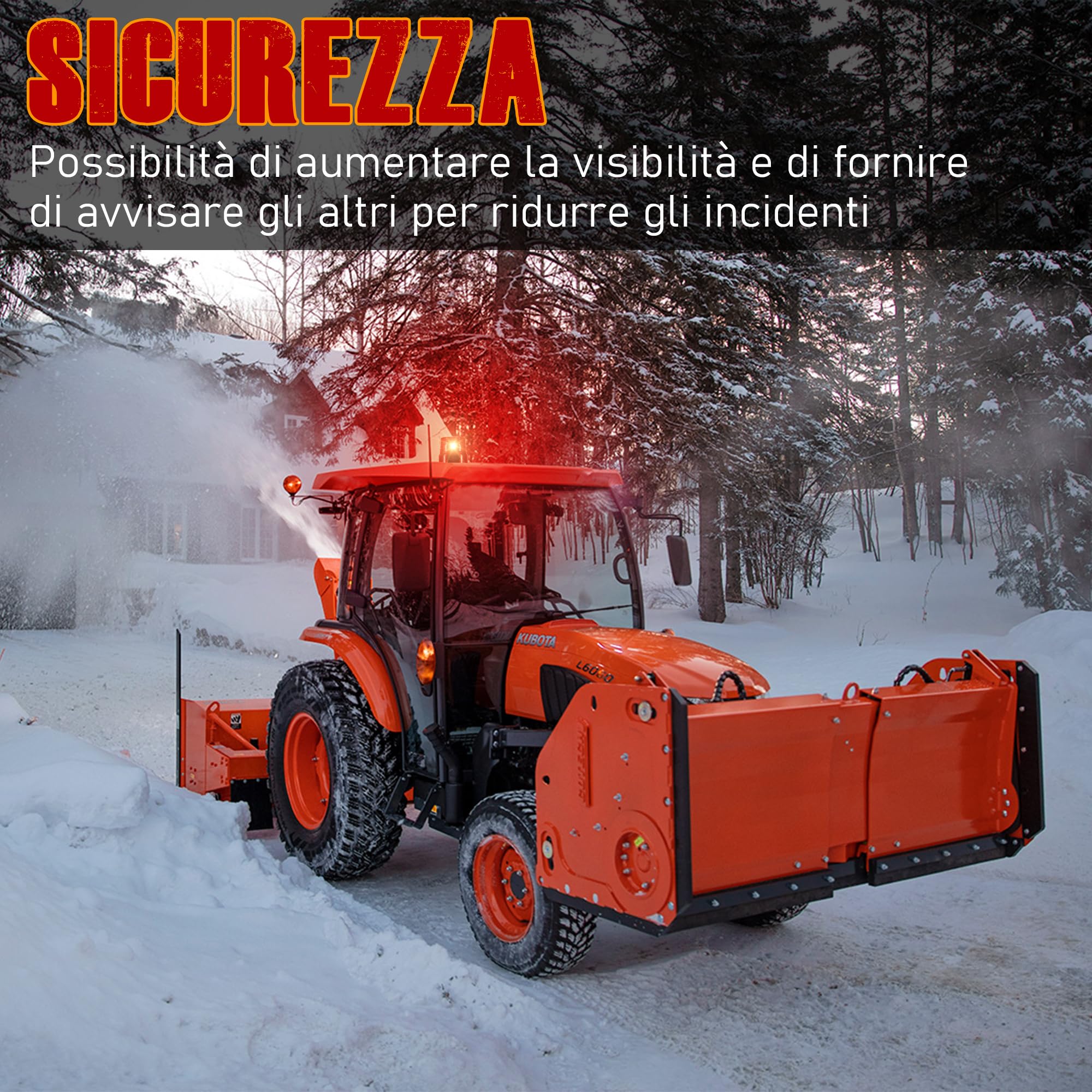 Dinfu lampeggiante a batteria 12V LED lampeggiante senza fili stroboscopica rosso segnalazione lampeggiante di emergenza rosso Luce Rotante magnetica per camion trattore SUV j-eep