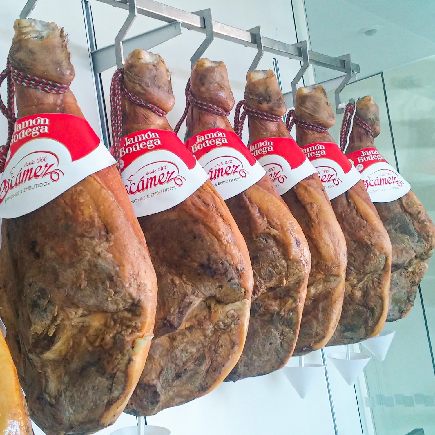 Jamón Bodega Sin Pata | 7,5kg de Jamón de Cerdo de Primera Calidad | Jamon 8 Kilos | 15 Meses de Curación | Embutido Gourmet Sin Gluten ni Fosfatos