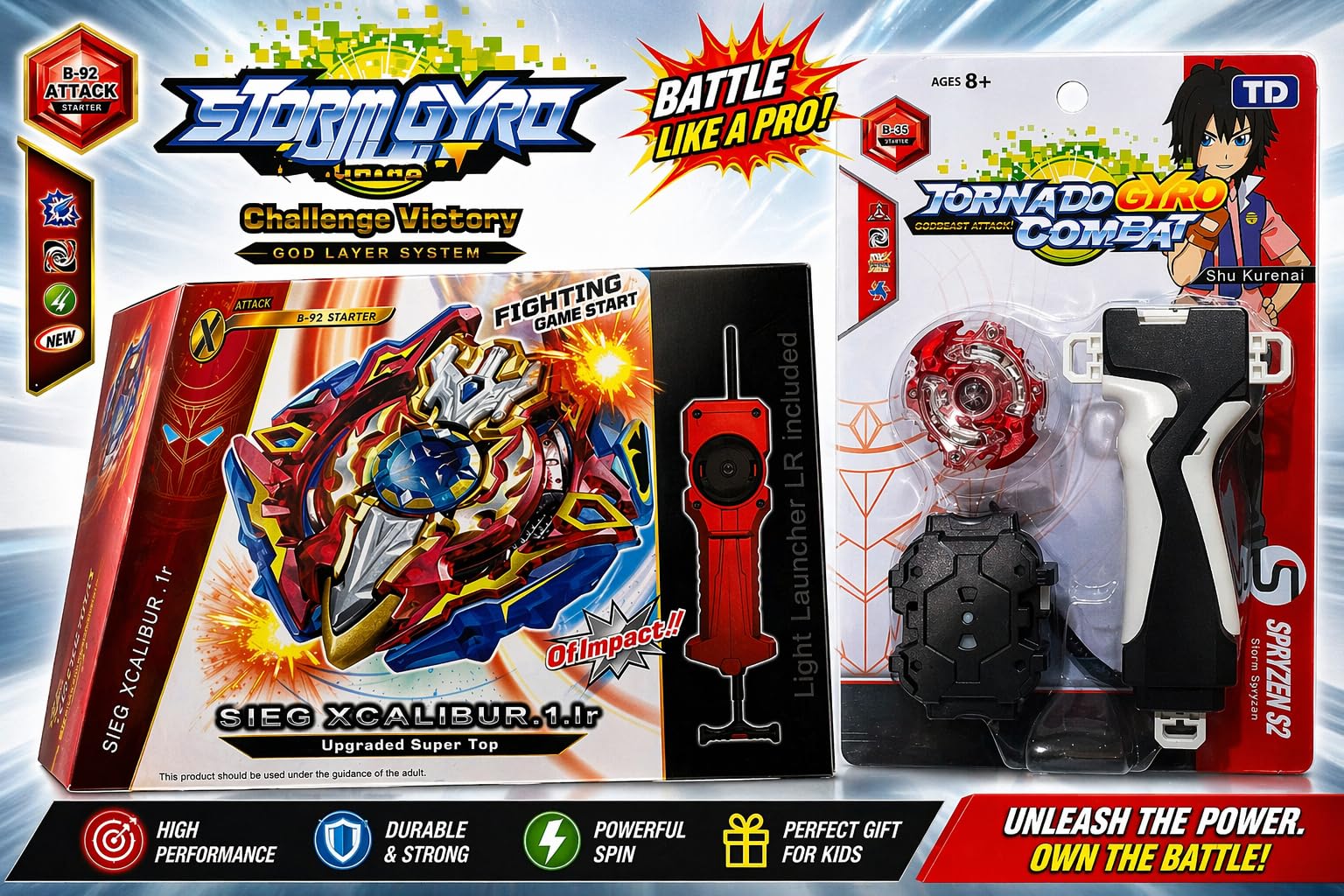 Buy Sieg Xcalibur B-92 & Storm Spryzen B-35 Starter 2-in-1 Combo
