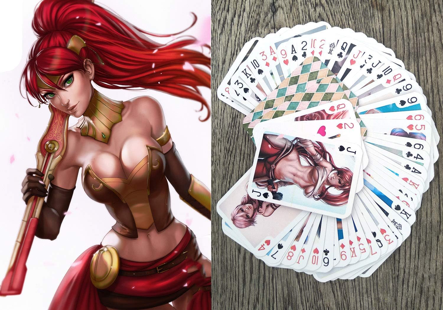 Amazon FLONZGIFT Sexy Girls Anime Playing Cards Poker Deck 54 amazon-flonzgift-sexy-girls-anime-playing-cards-poker-deck-54