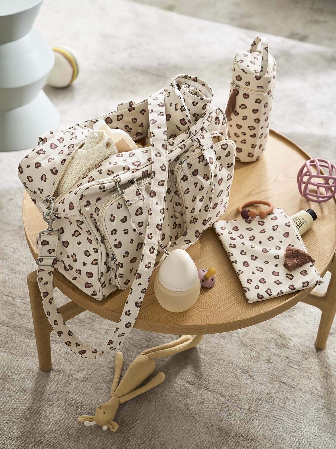 VERTBAUDET Sac à langer multipoches Family sable