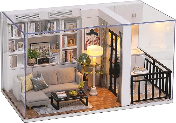 Amazon Cuteroom Diy木製おもちゃハウス ドールハウスキット 手作りミニキットセット かわいいマイクロハウス ミニ家具工芸品キット ダストカバー付き Ledライト Qt005 プラモデル 通販 Amazon Cuteroom Diy木製おもちゃハウス ドールハウスキット 手作りミニキットセット かわいいマイクロハウス ミニ家具工芸品キット ダストカバー付き Ledライト Qt005 プラモデル 通販